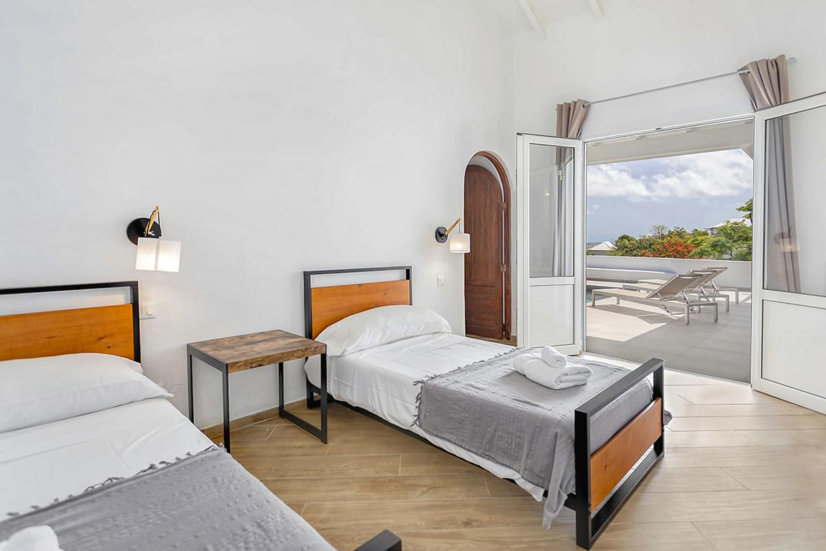 Location Villa Baie Orientale Saint Martin_ Chambre lits simples - 35